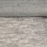 Netz Bestickt Mary Glitter mit Perle Silber