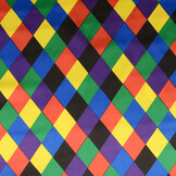 Poly Satin Printed Small Diamond Multi 2