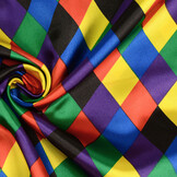 Poly Satin Printed Small Diamond Multi 2