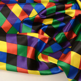 Poly Satin Printed Small Diamond Multi 2