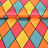 Poly Satin Printed Large Diamond Multi 2
