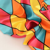 Poly Satin Printed Large Diamond Multi 2