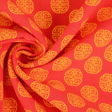 Bi-Stretch Printed Lucky Coin Red