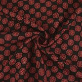 Bi-Stretch Printed Lucky Coin Black