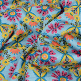 Jogging Alpenfleece Robin Flowers Light Blue