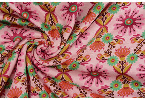 Jogging Alpenfleece Robin Flowers Light Pink