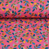 Jogging Alpenfleece Wende Leaves Fuchsia