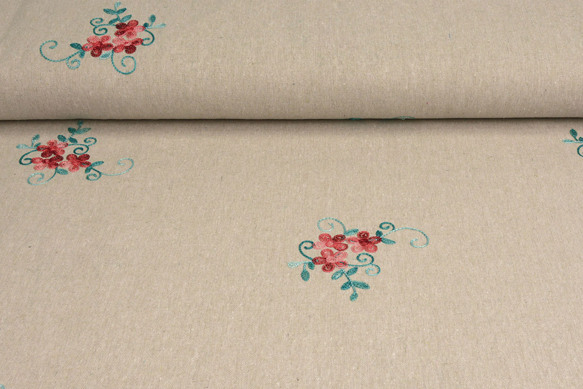 Linen Cotton Embroidered Laila