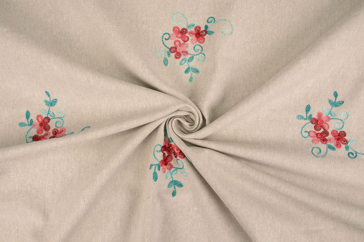 Linen Cotton Embroidered Laila
