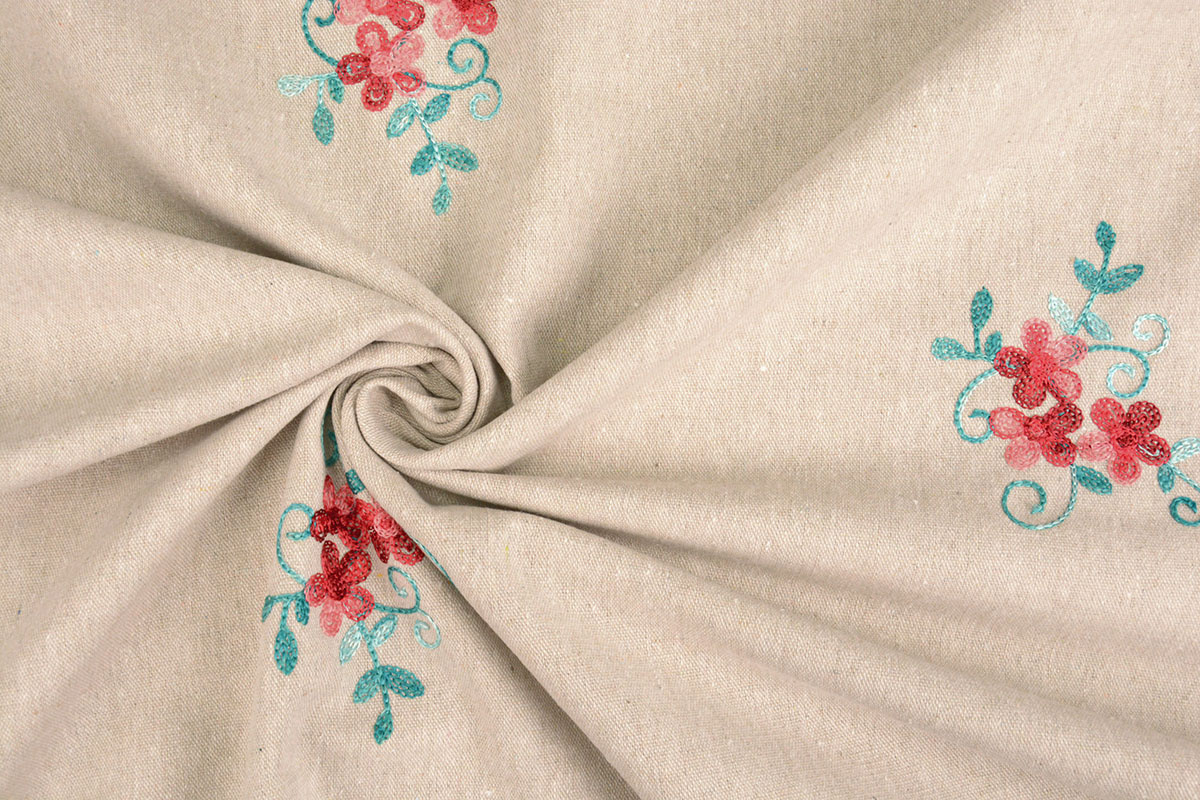 Linen Cotton Embroidered Laila