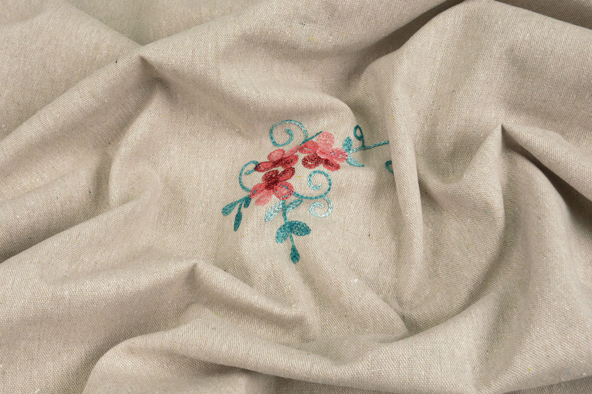 Linen Cotton Embroidered Laila