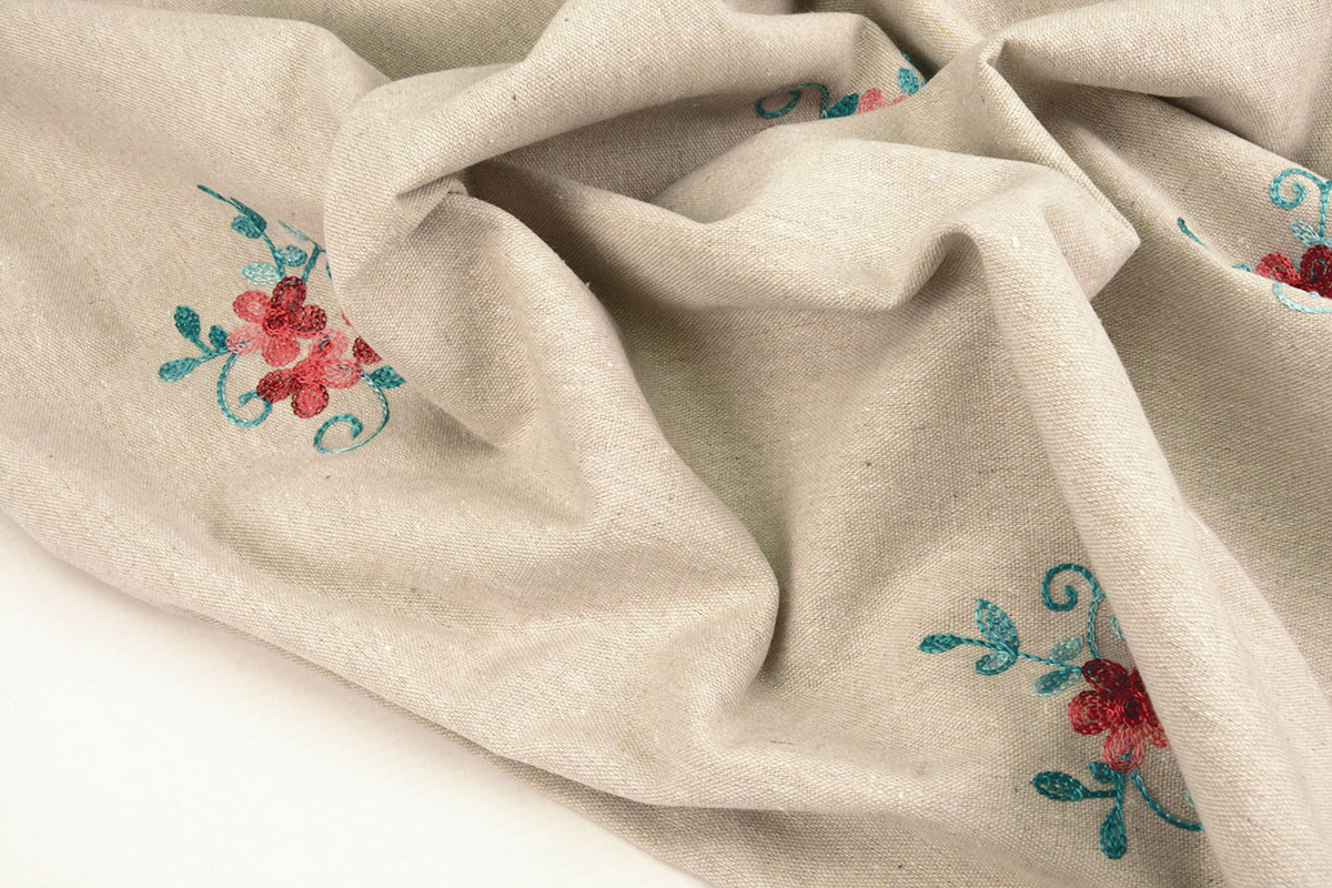 Linen Cotton Embroidered Laila