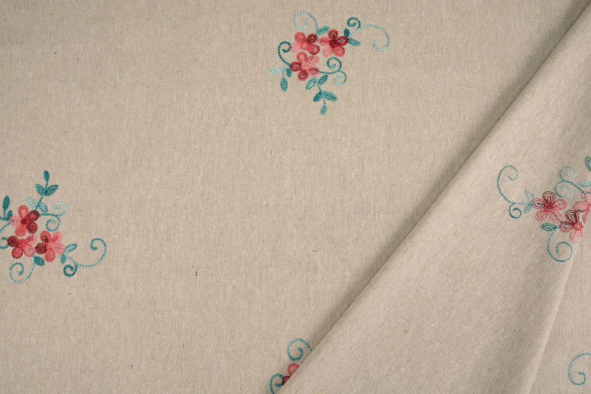 Linen Cotton Embroidered Laila