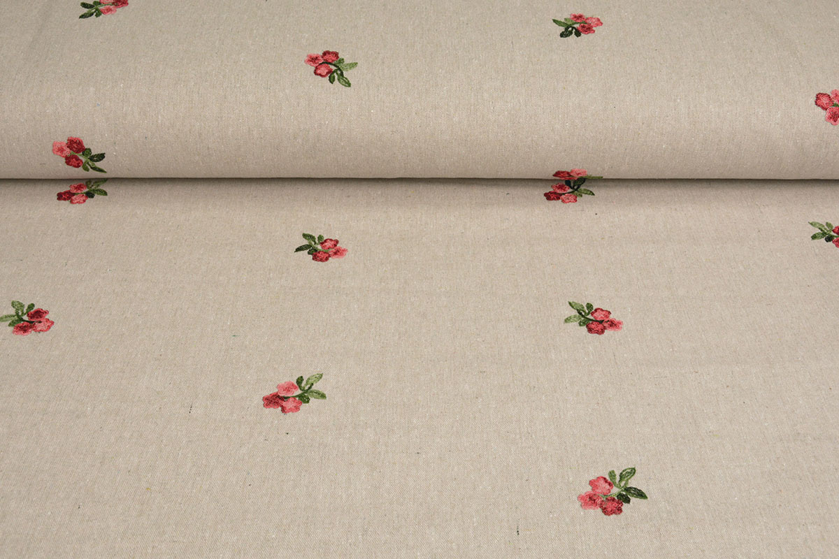 Linnen Katoen Geborduurd Yonna