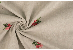 Linnen Katoen Geborduurd Yonna