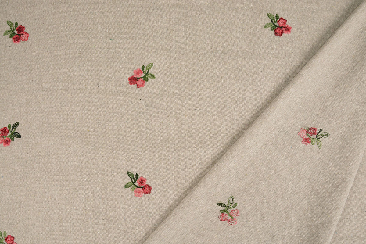 Linnen Katoen Geborduurd Yonna