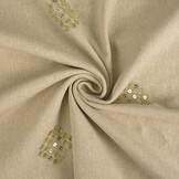 Linen Cotton Embroidered Sequins Lux