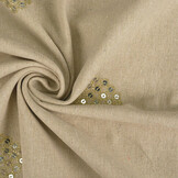 Linen Cotton Embroidered Sequins Lux