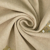 Linen Cotton Embroidered Sequins Lux