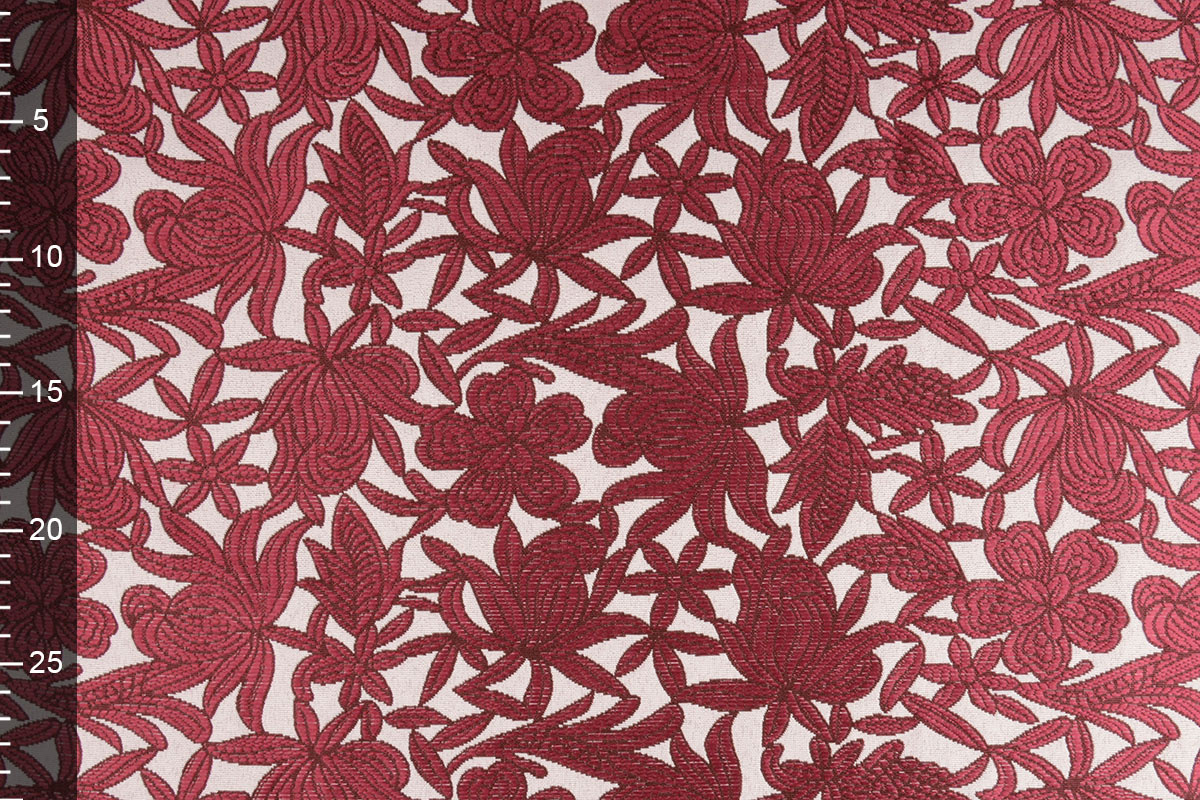 Brocade Edwina Wine Red