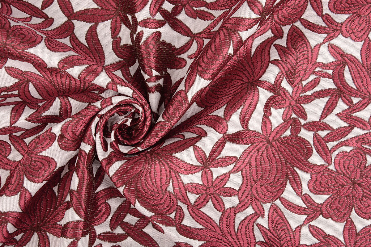 Brocade Edwina Wine Red