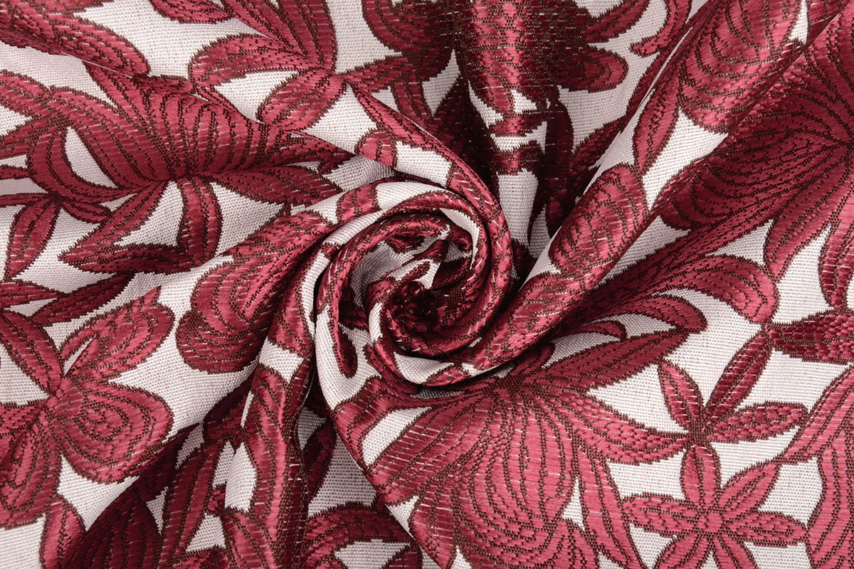Brocade Edwina Wine Red