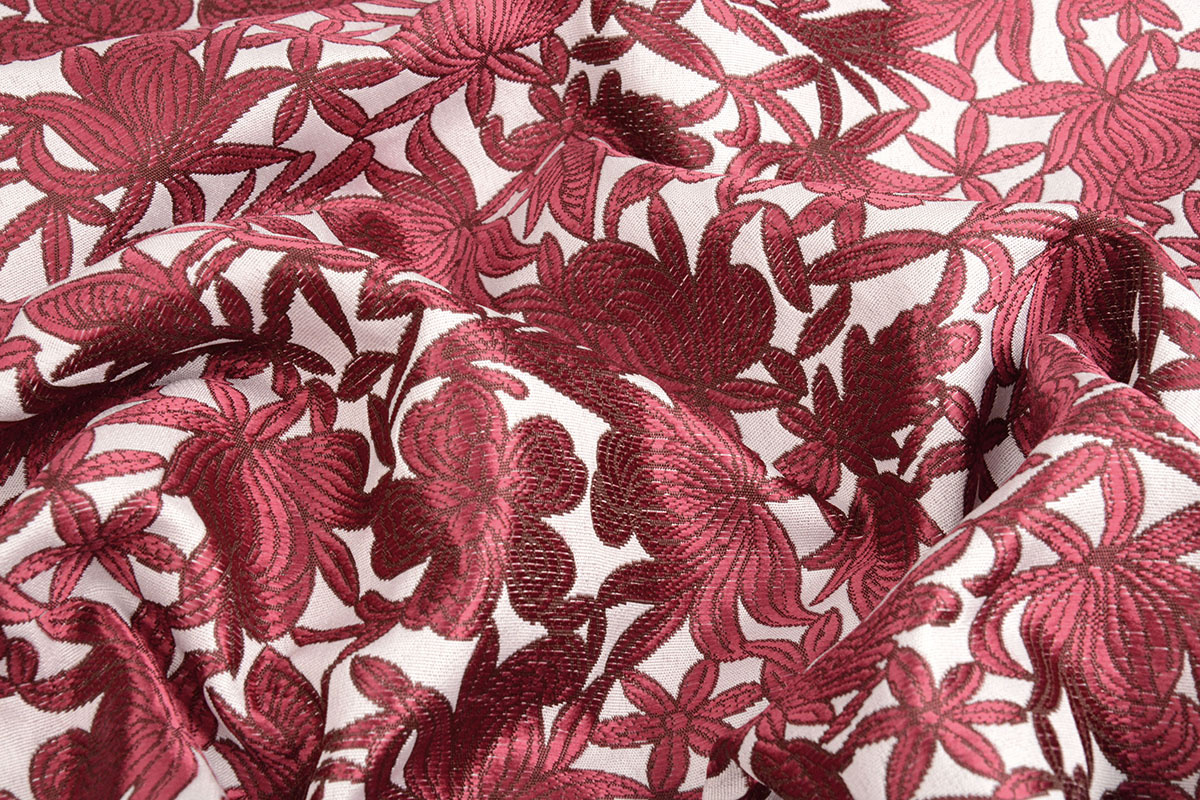 Brocade Edwina Wine Red