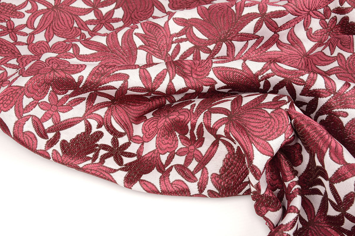 Brocade Edwina Wine Red