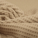 Waffle Pique Fabric Sand