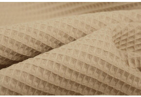 Waffle Pique Fabric Sand