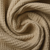 Mini Waffle Pique Fabric Sand
