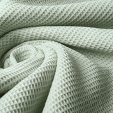Mini Waffle Pique Fabric Light Old Green