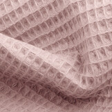 Waffle Pique Fabric Old Pink