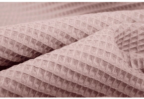 Waffle Pique Fabric Old Pink