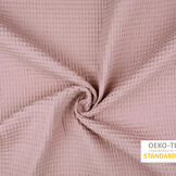 Wafel Katoen Oud Roze