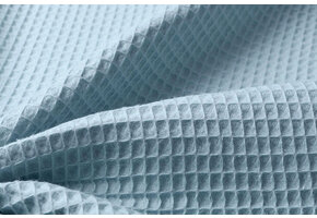 Waffle Pique Fabric Baby Blue