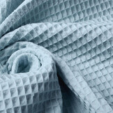 Waffelpiqué Baumwolle Babyblau