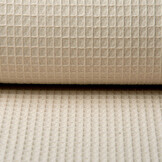 Waffelpiqué Baumwolle Hellbeige