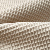 Wafel Katoen Licht Beige