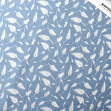 Printed Jeans Feather Light Blue