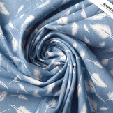 Bedrukte Jeans Veren Licht Blauw