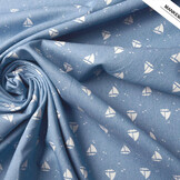 Bedrukte Jeans Marlijn Licht Blauw