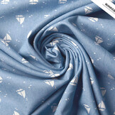 Bedrukte Jeans Marlijn Licht Blauw