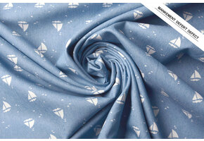 Bedrukte Jeans Marlijn Licht Blauw