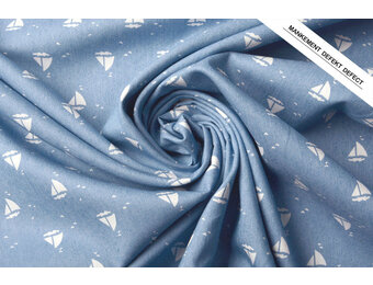 Bedruckte Jeans Marlijn Hellblau