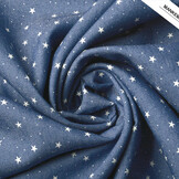 Bedrukte Jeans Sterren Medium Blauw