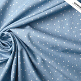 Bedrukte Jeans Sterren Licht Blauw