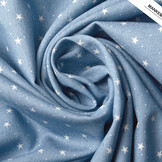 Bedrukte Jeans Sterren Licht Blauw