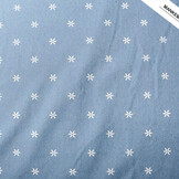 Bedruckte Jeans Puck Hellblau