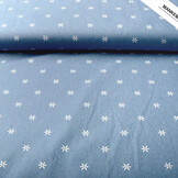 Bedruckte Jeans Puck Hellblau